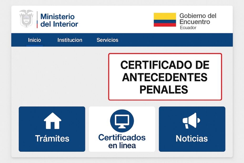 Qué es el Certificado de Antecedentes Penales en Ecuador